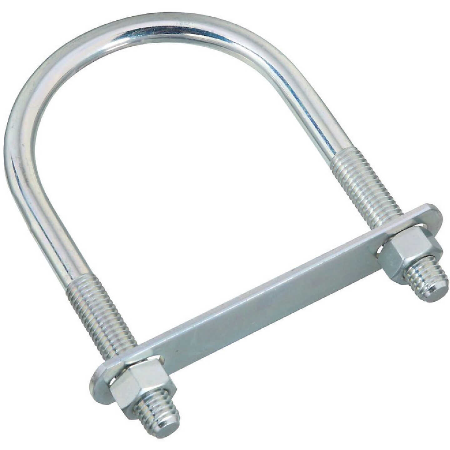 National Hardware 1/2 In. x 3-1/2 In. x 6 In. Zinc Round U Bolt Image 1