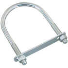 National Hardware 1/2 In. x 4 In. x 6-1/2 In. Zinc Round U Bolt Image 1