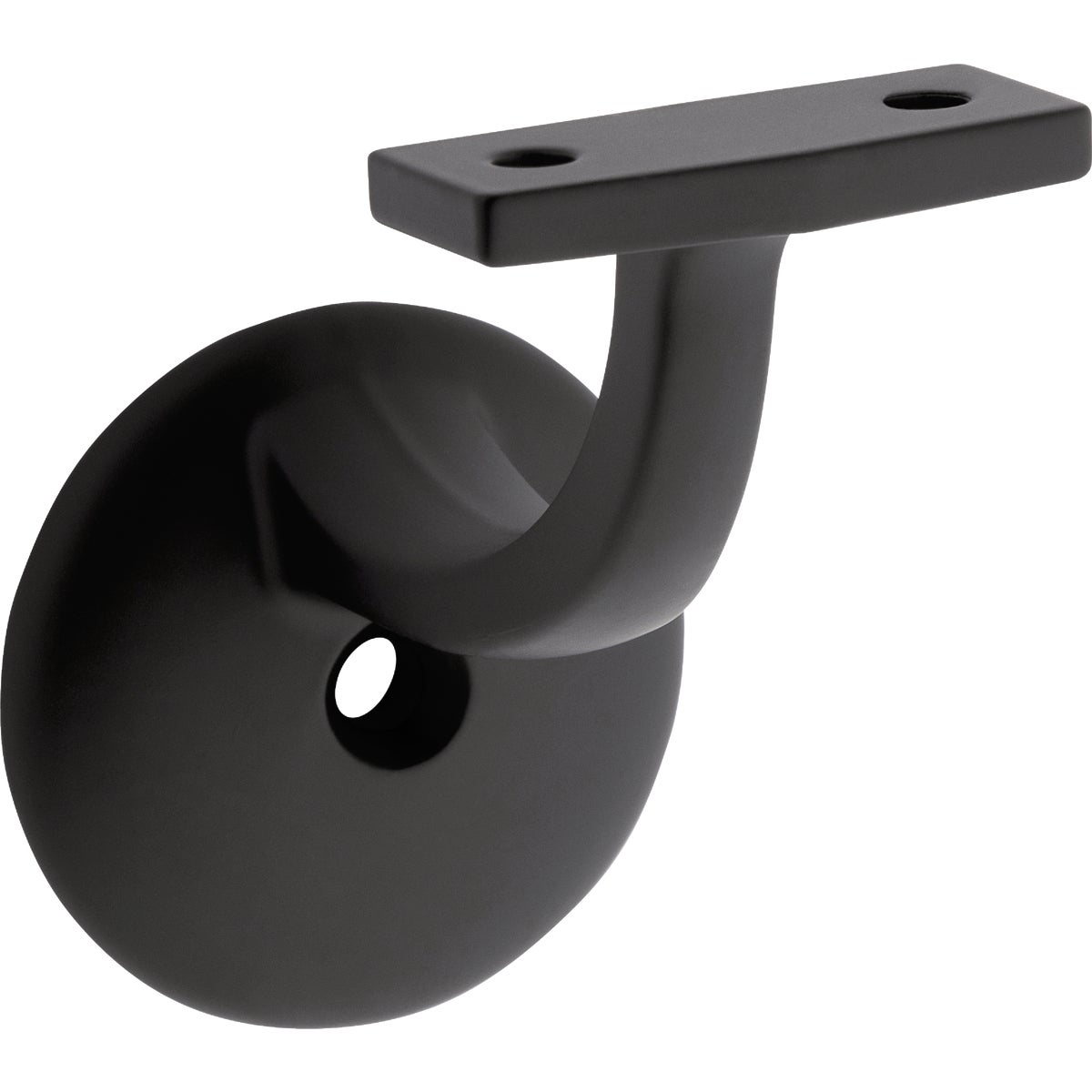 National Hardware Matte Black Zinc Handrail Bracket