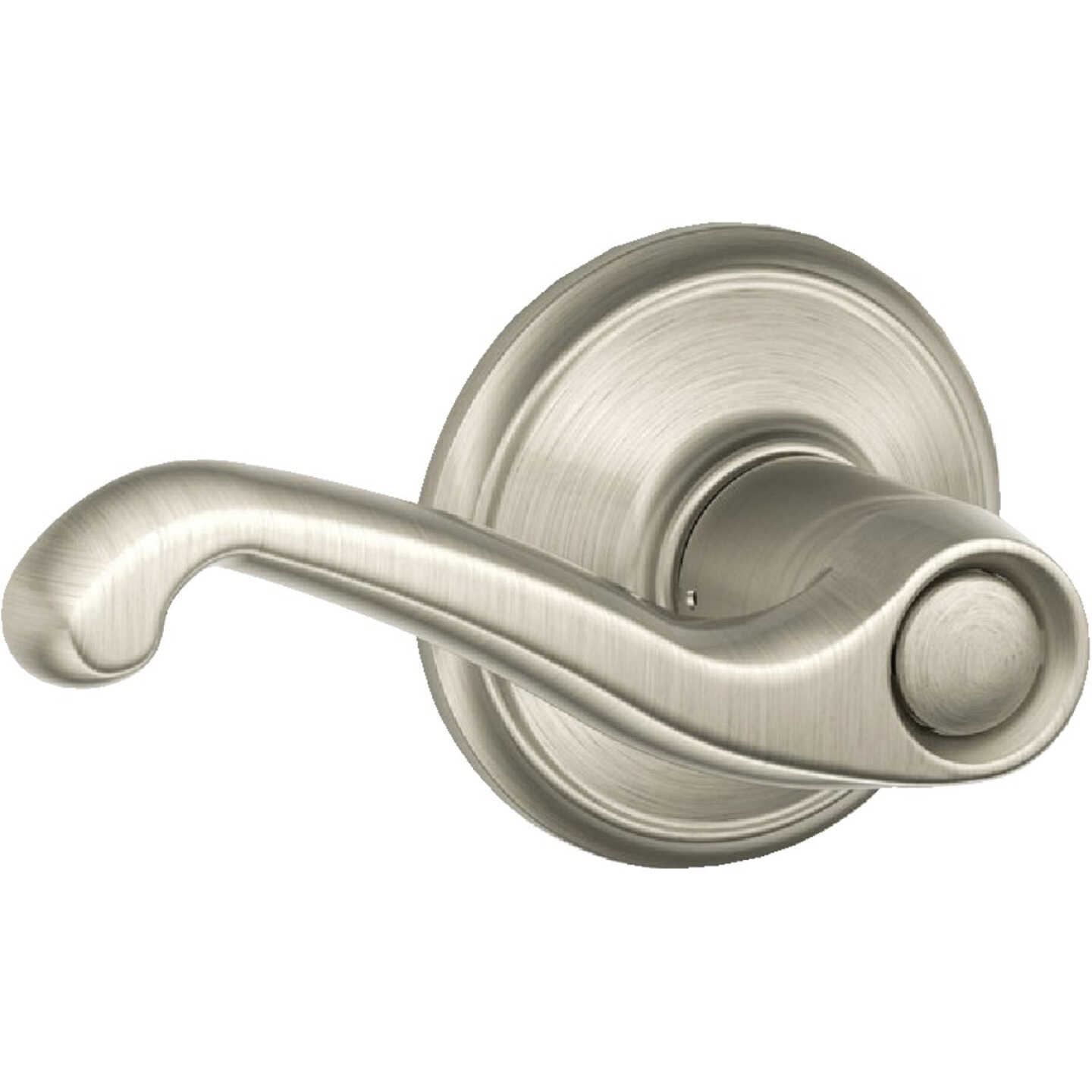 Schlage Flair Satin Nickel Passage Door Lever Image 1
