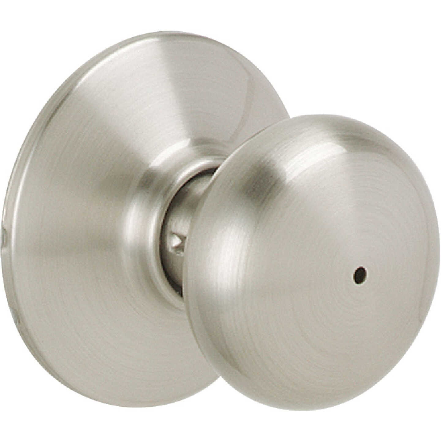 Schlage Plymouth Satin Nickel Bed & Bath Door Knob Image 1