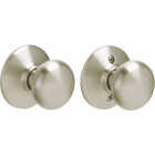 Schlage Plymouth Satin Nickel Hall & Closet Door Knob Image 1