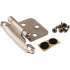KasaWare Satin Nickel Self-Closing Overlay Hinge (2-Pack) Image 1