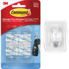 Command Clear Mini Hooks, 6 Hooks, 8 Strips Image 1