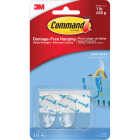 Command Clear Small Hooks, 2 Hooks, 4 Strips Image 2