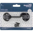National Hardware Matte Black Barn Door Privacy Hook Image 3