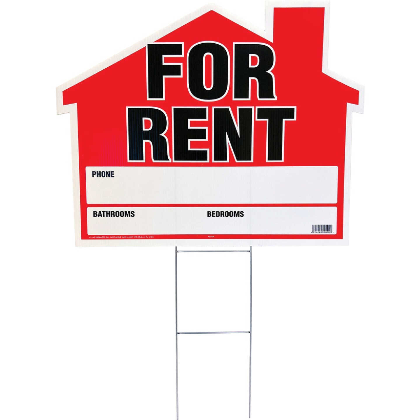 Hy-Ko Corrugated Plastic Sign, House For Rent Image 1