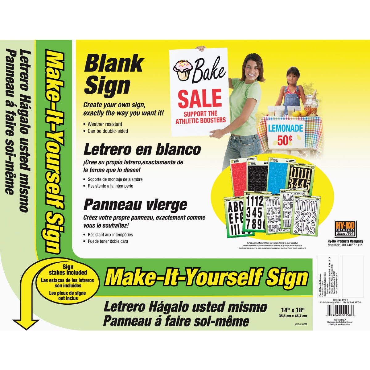 Hy-Ko Make-It-Yourself Sign Kit