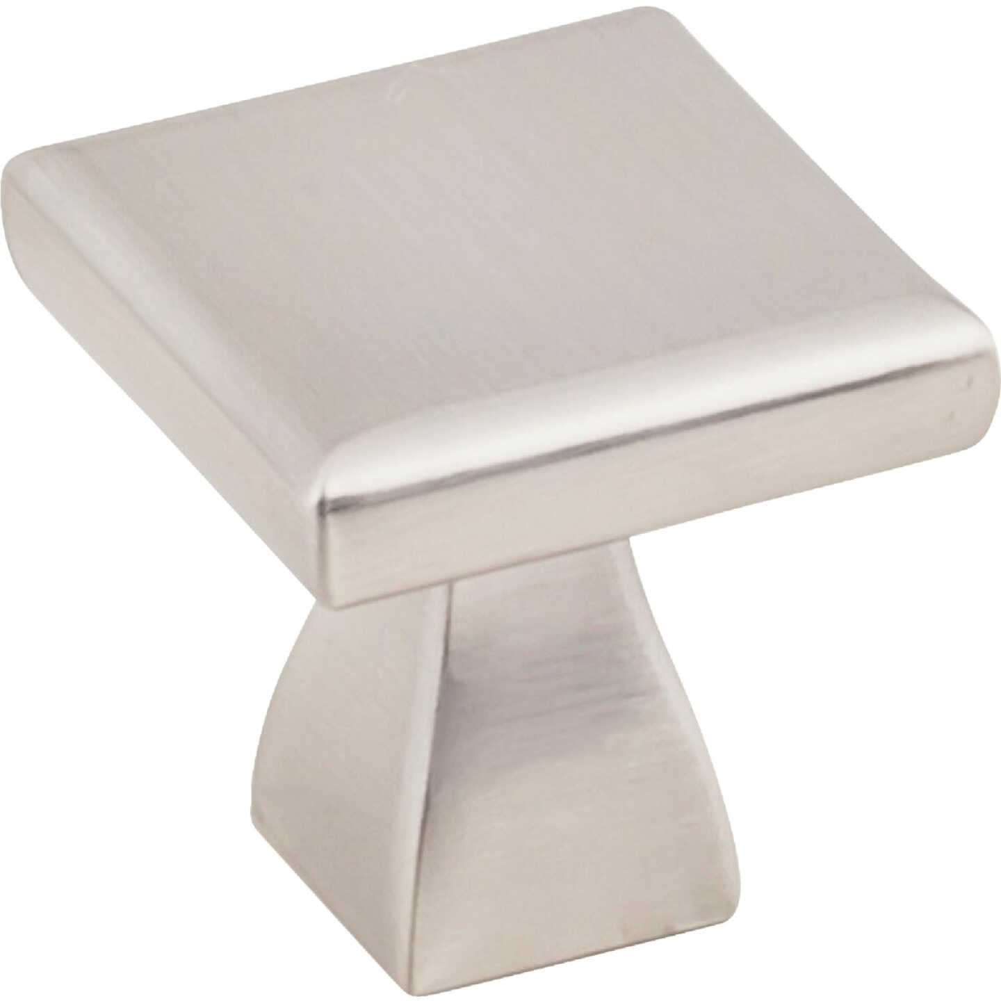KasaWare 1 In. Diameter Satin Nickel Flared Foot Square Knob (4-Pack) Image 1