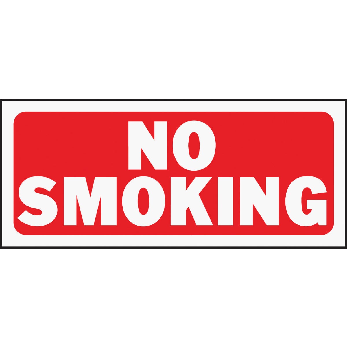 Hy-Ko Plastic Sign, No Smoking