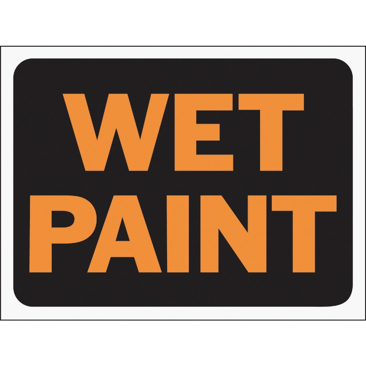 Hy-Ko 9x12 Plastic Sign, Wet Paint Image 1