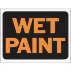 Hy-Ko 9x12 Plastic Sign, Wet Paint Image 1
