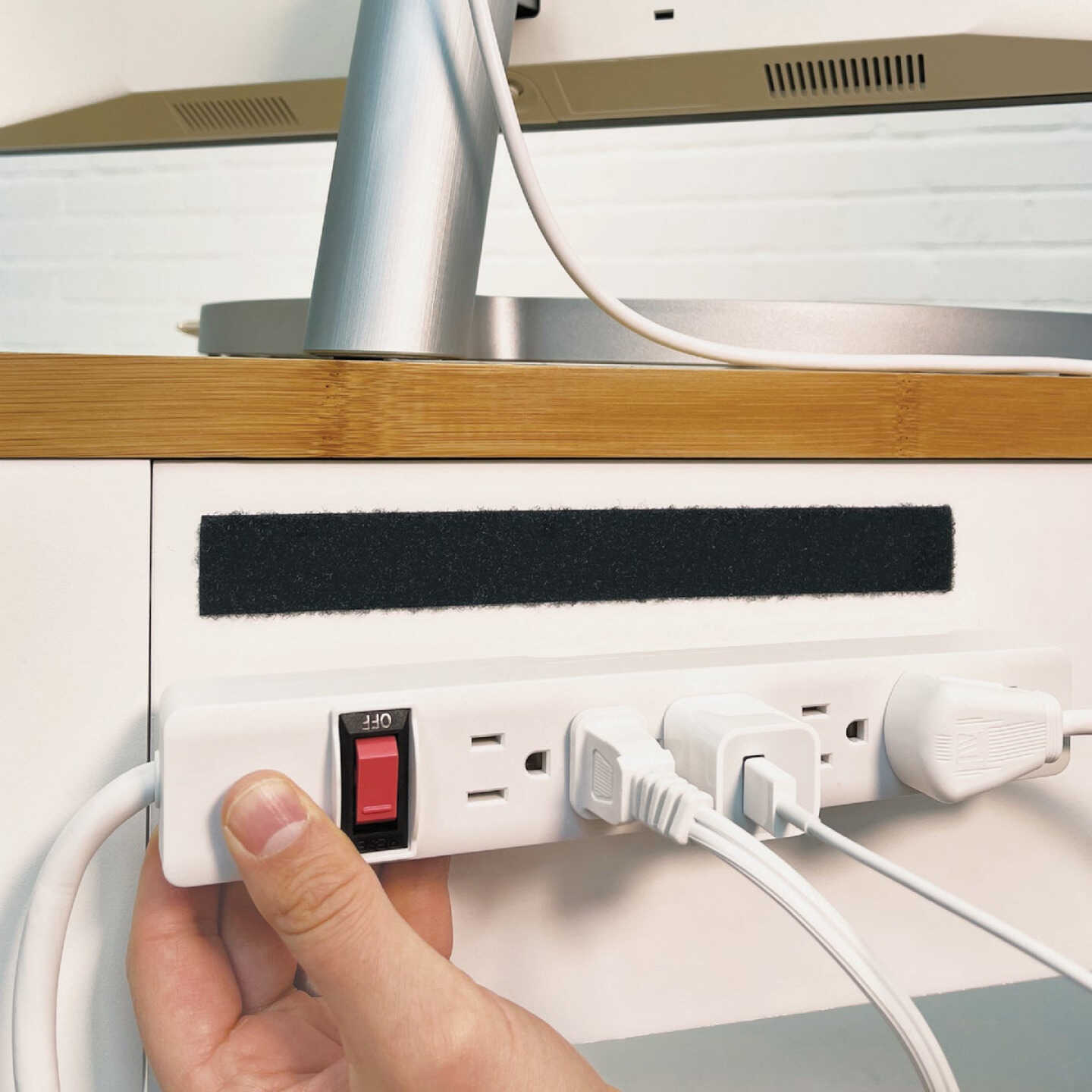 Wrap-It Storage Stick 'Em 3/4 In. x 15 Ft. Black Hook & Loop Roll Image 2