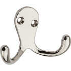 National Hardware Nickel Double Clothes Hook (2-Pack) Image 1