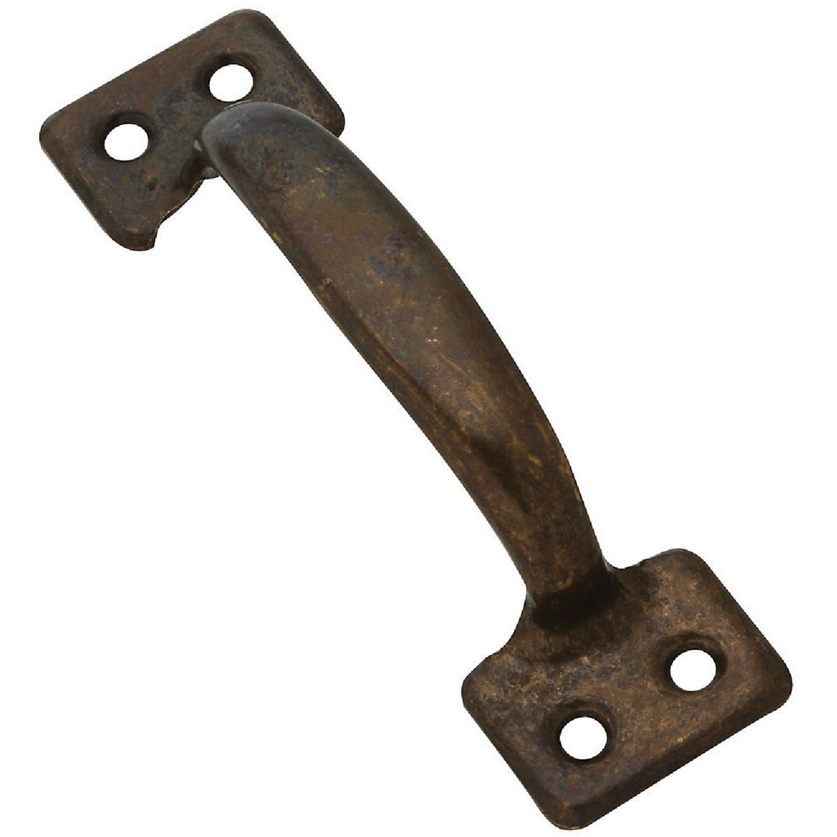 National Hardware 4 In. Antique Brass Window Sash Lift