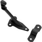 National Hardware Matte Black Handrail Bracket Image 1