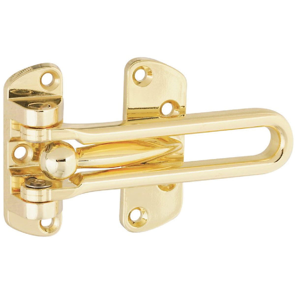 National Hardware Polished Brass Decorative Door Security Guard