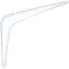 National Hardware 6 In. D. x 8 In. H. White Steel Shelf Bracket Image 1