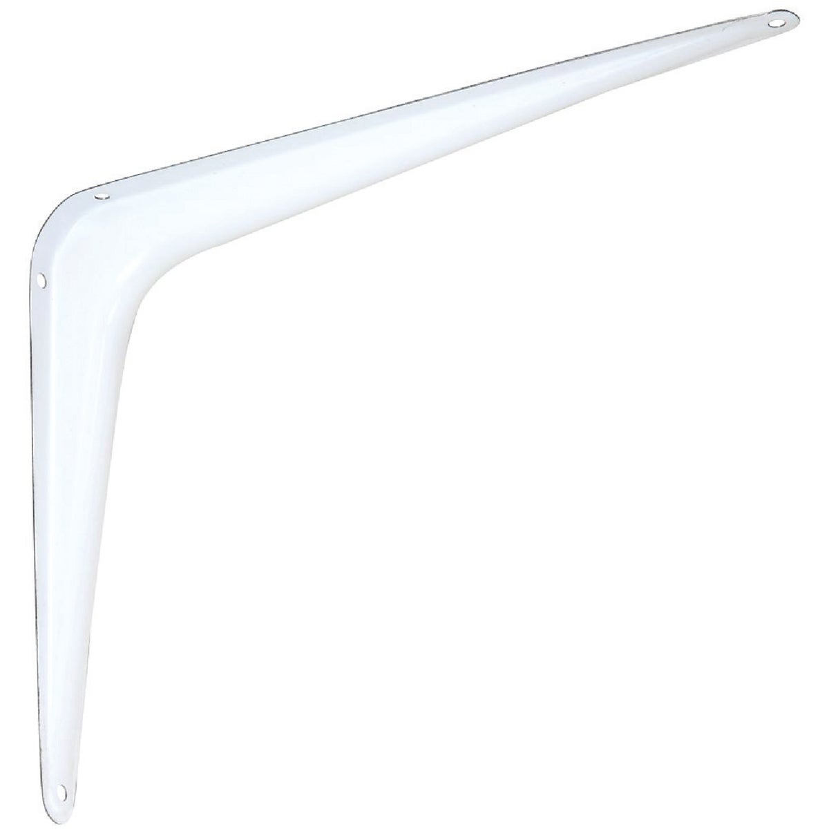National Hardware 8 In. D. x 10 In. H. White Steel Shelf Bracket Image 1