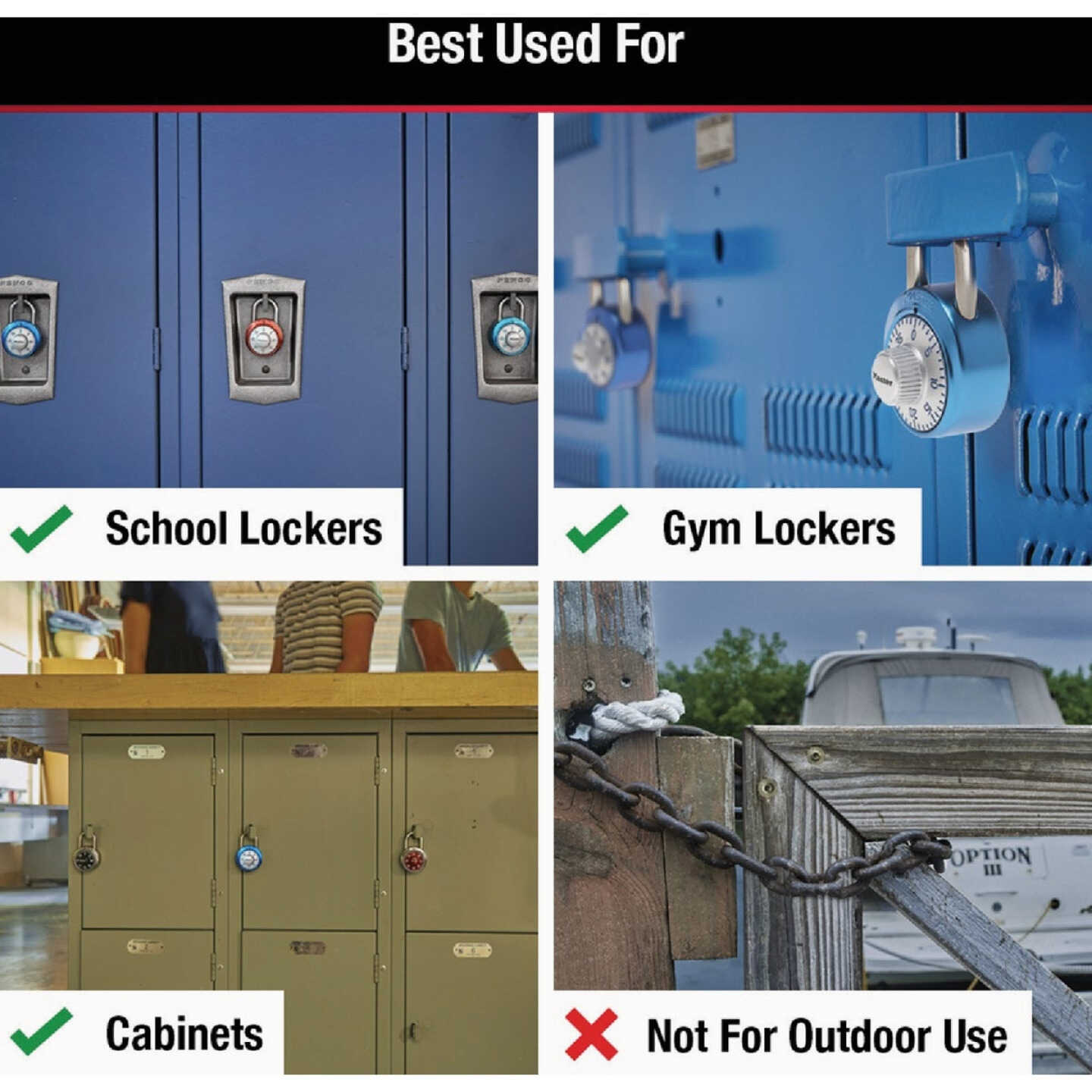 Master Lock 1-7/8 In. Combination Dial Padlock with Aluminum Cover Image 3