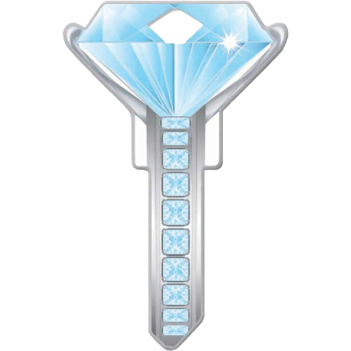 Lucky Line Diamond Design Decorative House Key, SC1 