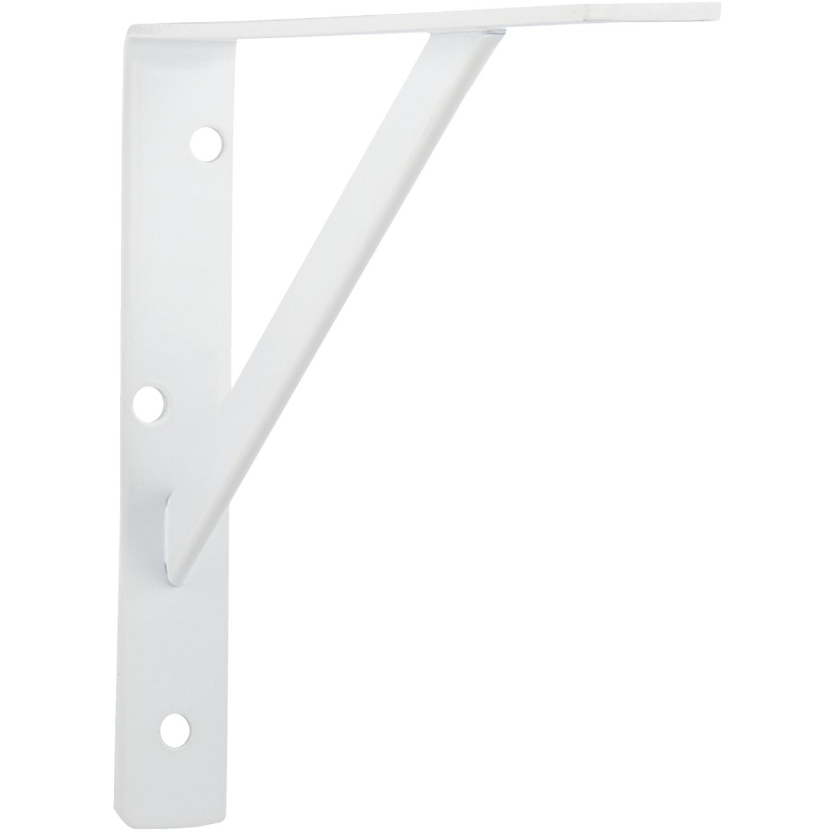 Knape & Vogt 208 Series 12 In. D. x 8 In. H. White Super Duty L-Bracket