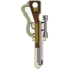Lucky Line Rifle Design Decorative House Key, KW11 Image 1