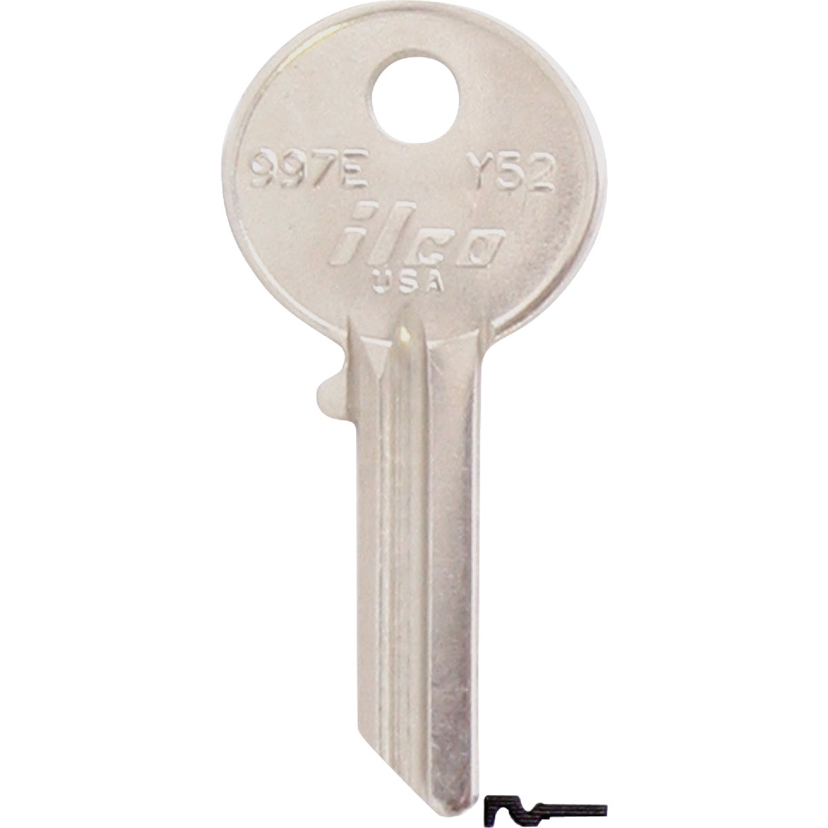 ILCO Yale Nickel Plated House Key, Y52 / 997E (10-Pack) Image 1