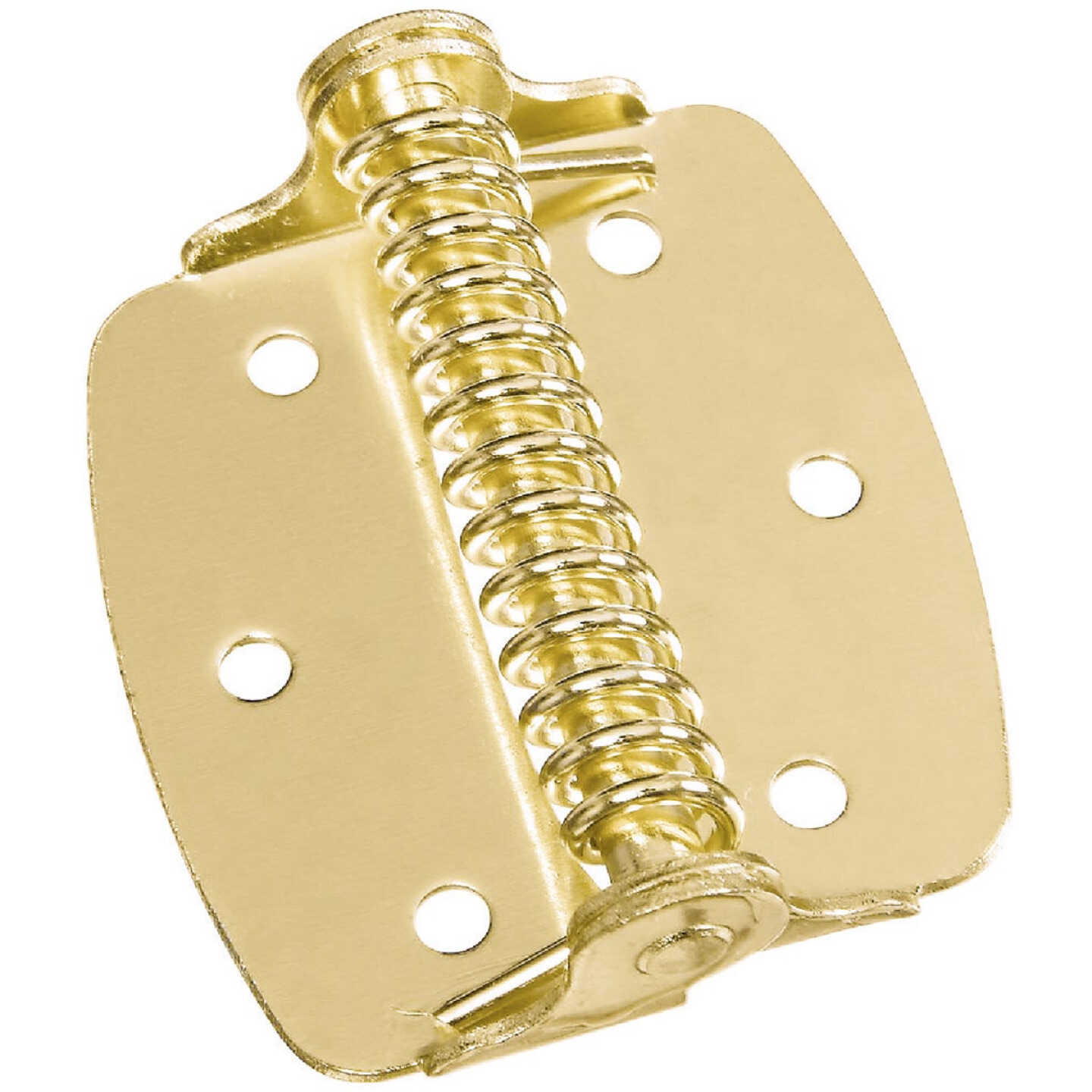 National Hardware 2 In. Brass Spring Hinge (2-Pack) Image 1