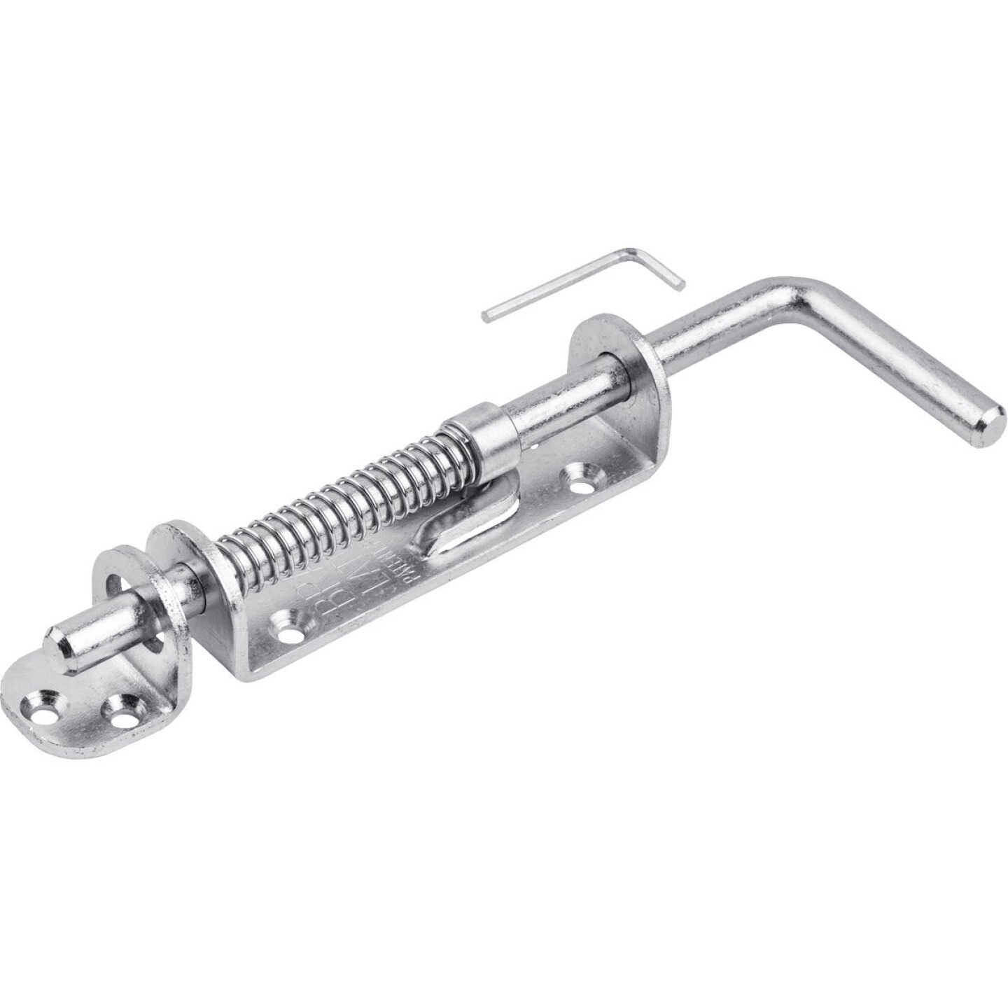 National Hardware Zinc Spring Loaded Heavy Duty Sliding Bolt Image 1