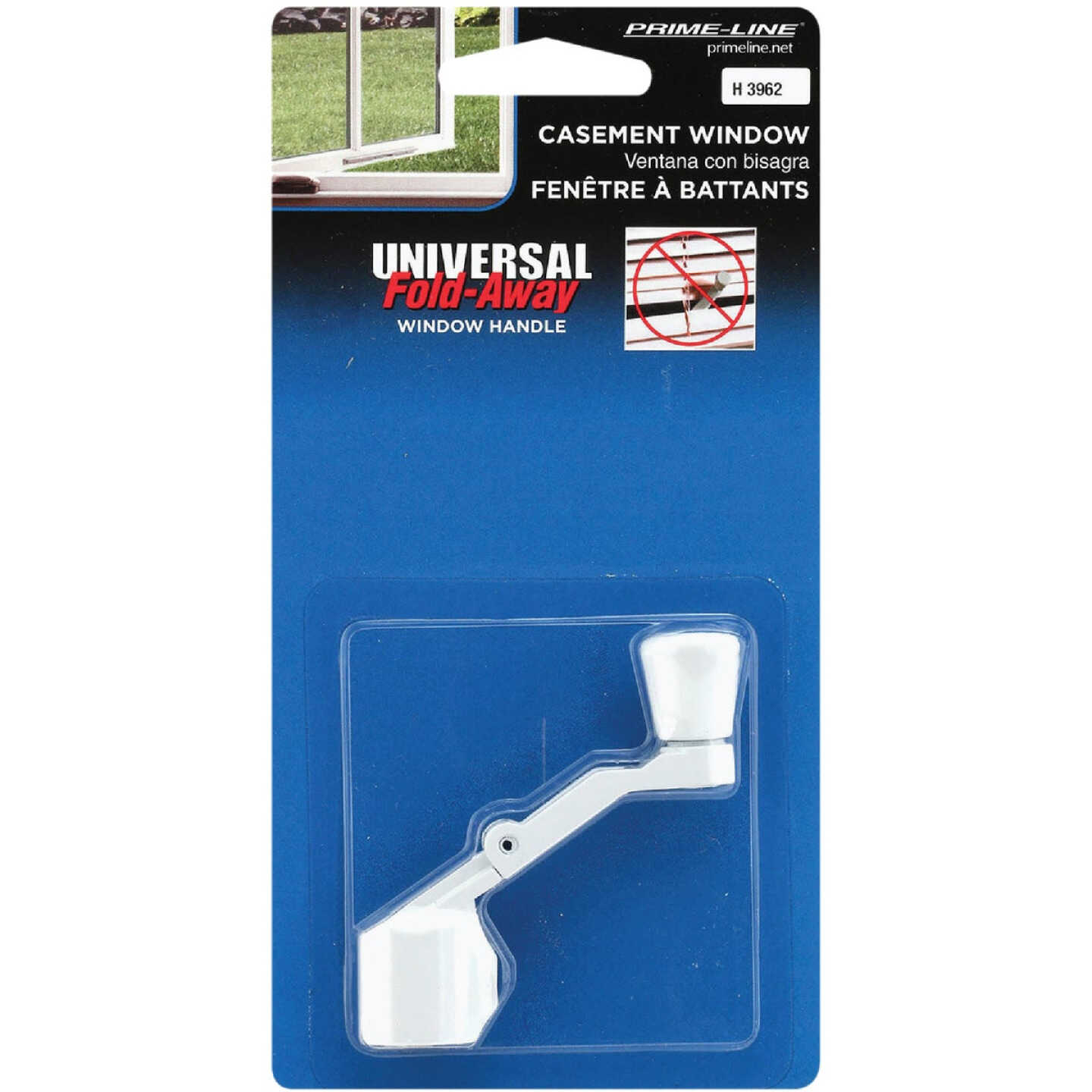 Prime-Line White Folding Crank Handle Image 2