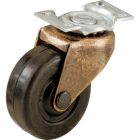 Do it 2 In. Medium-Duty Soft Rubber Swivel Plate Caster (2-Pack) Image 1