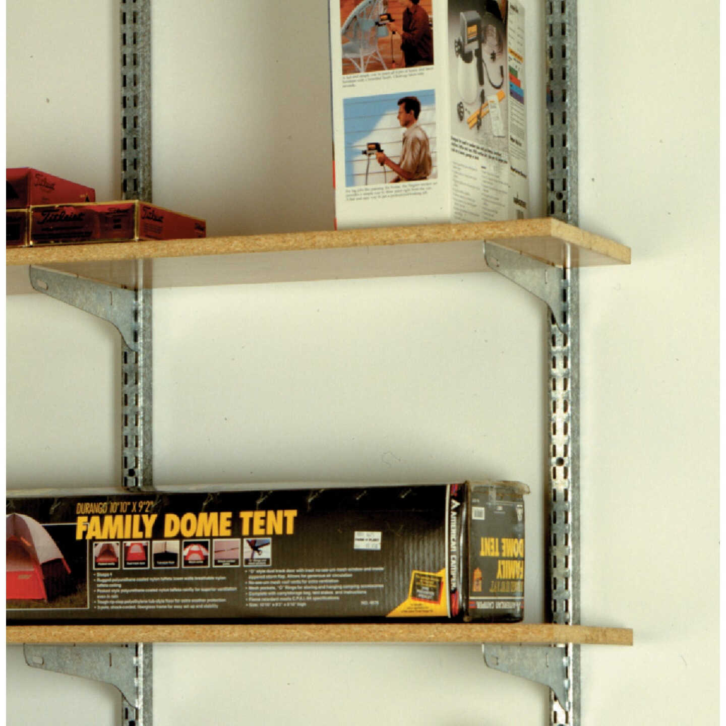 John Sterling Fast-Mount 11 In. Galvanized Steel Single Shelf Bracket Image 2