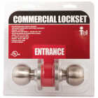 Tell Satin Stainless Steel Entry Door Knob Image 2