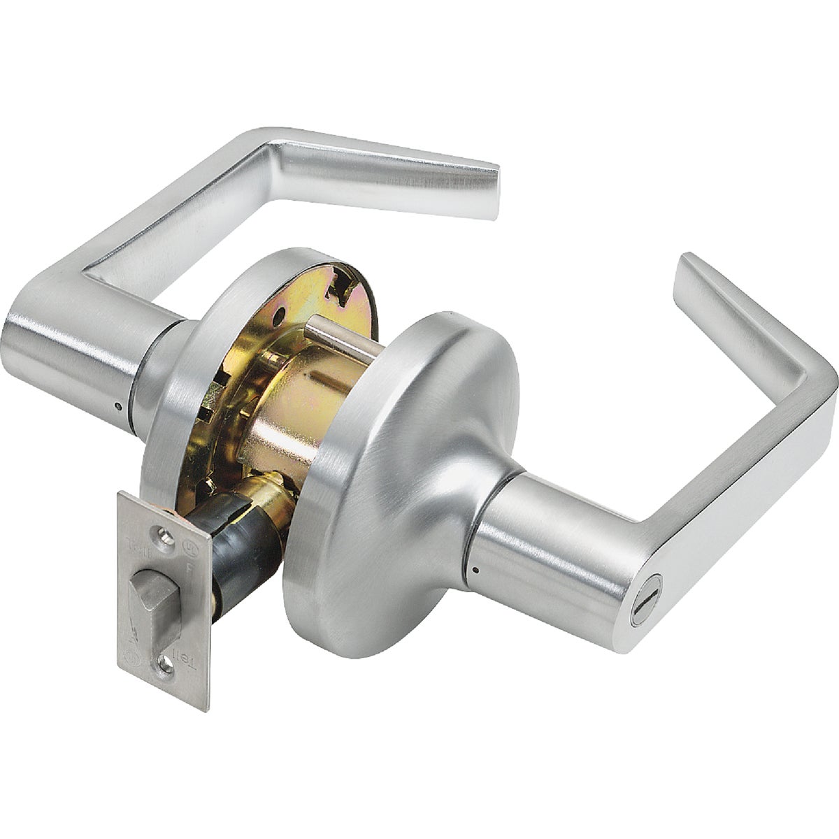 Tell Satin Chrome Privacy Door Lever 