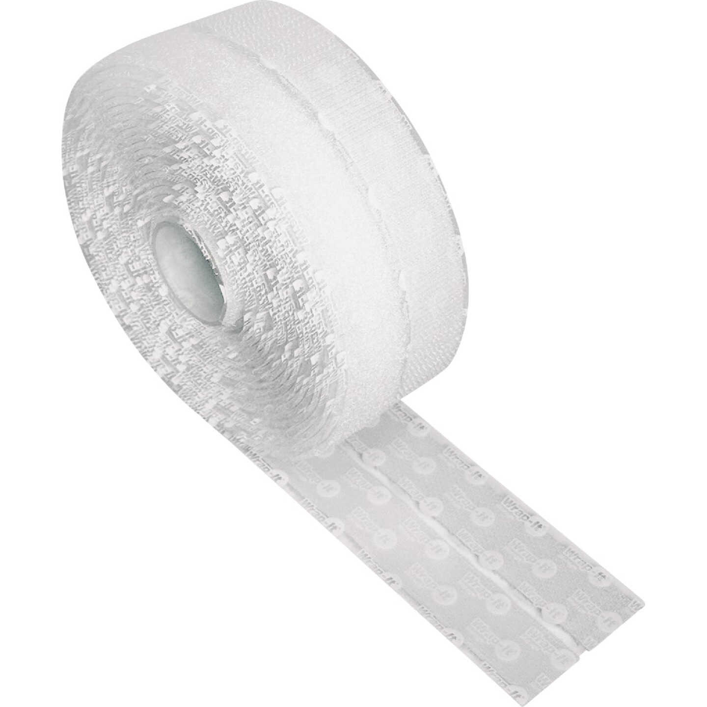 Wrap-It Storage Stick 'Em 3/4 In. x 15 Ft. White Hook & Loop Roll Image 1