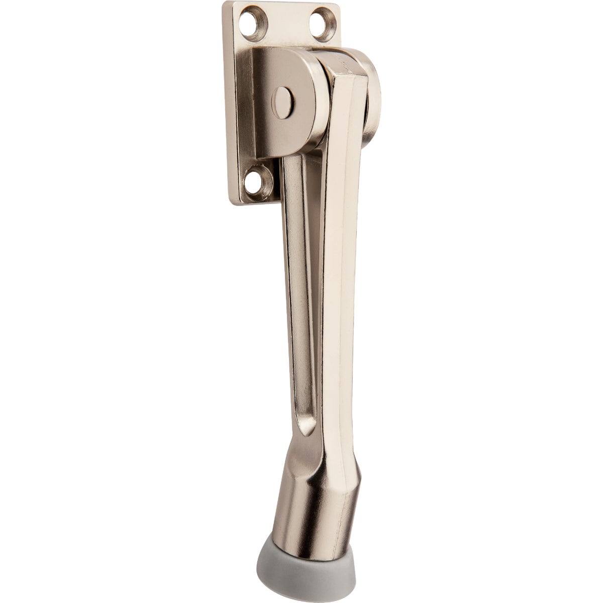 National Hardware 5 In. Satin Nickel Kickdown Door Stop