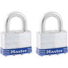 Master Lock 2 In. W. 4-Pin Tumbler Keyed Alike Padlock (2-Pack) Image 1