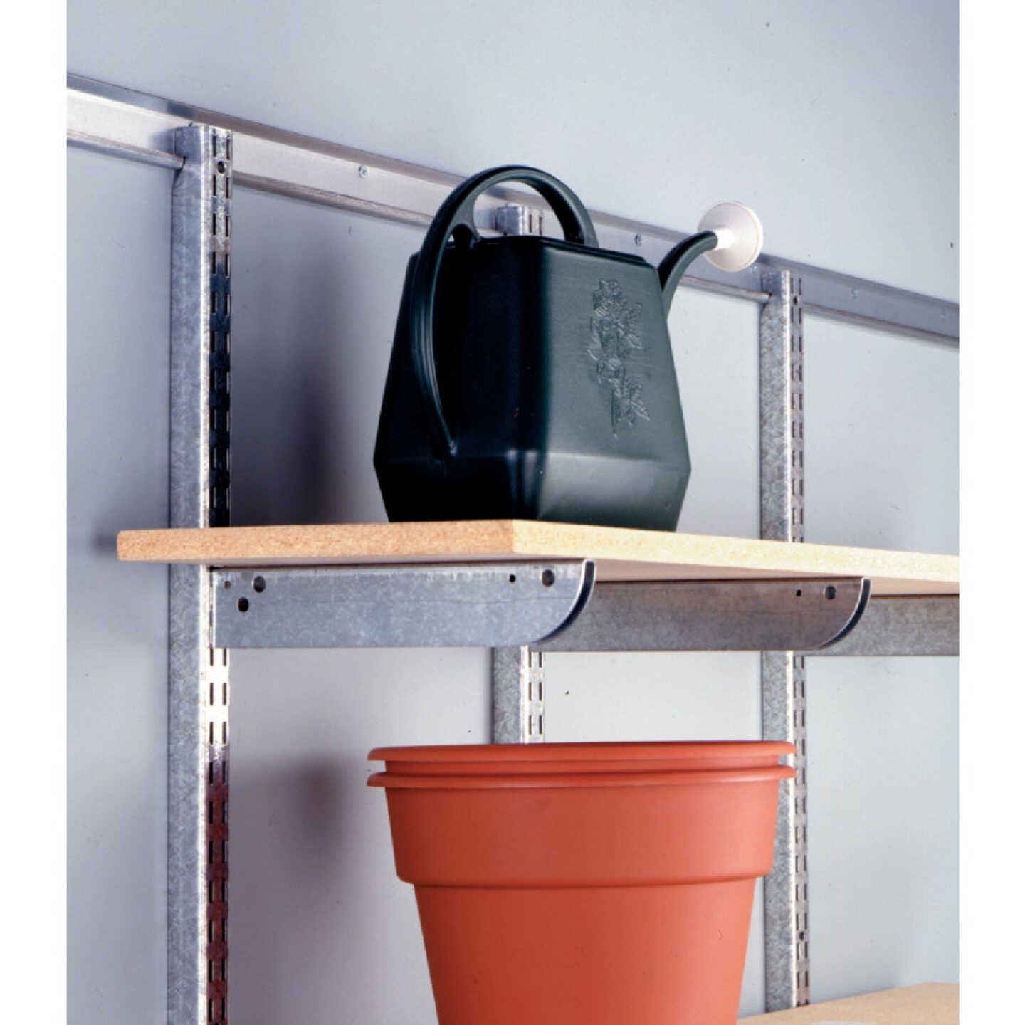 John Sterling Fast-Mount 48 In. Galvanized Steel Double-Slot Shelf Standard Image 3