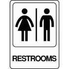 Hy-Ko Deco Series Heavy-Duty Plastic Sign, Restrooms Image 1