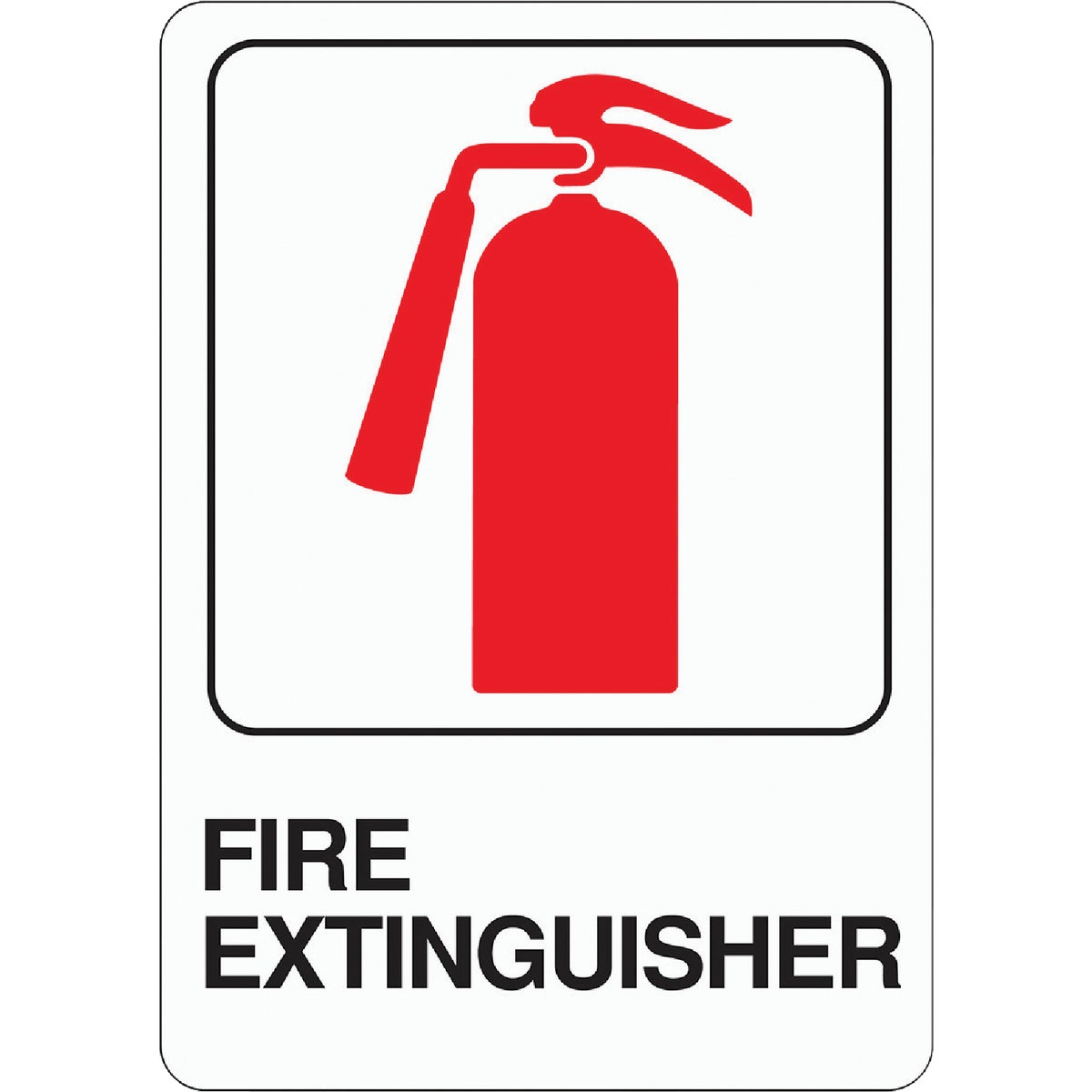 Hy-Ko Deco Series Heavy-Duty Plastic Sign, Fire Extinguisher Image 1