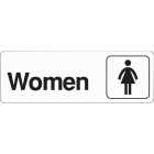 Hy-Ko Deco Series Plastic Restroom Sign, Women Image 1