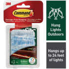 Command Outdoor Rope Light Clips, 12 Clips, 16 Strips Image 1