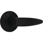 Steel Pro Matte Black Straight Privacy Door Lever Image 1