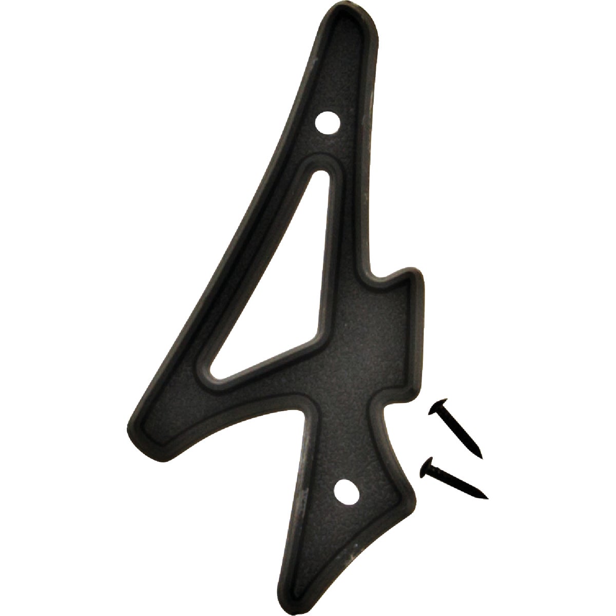 Hy-Ko 4 In. Black House Number Four