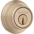 Kwikset 665 Deadbolt, Keyed Both Sides, in Antique Brass Image 1