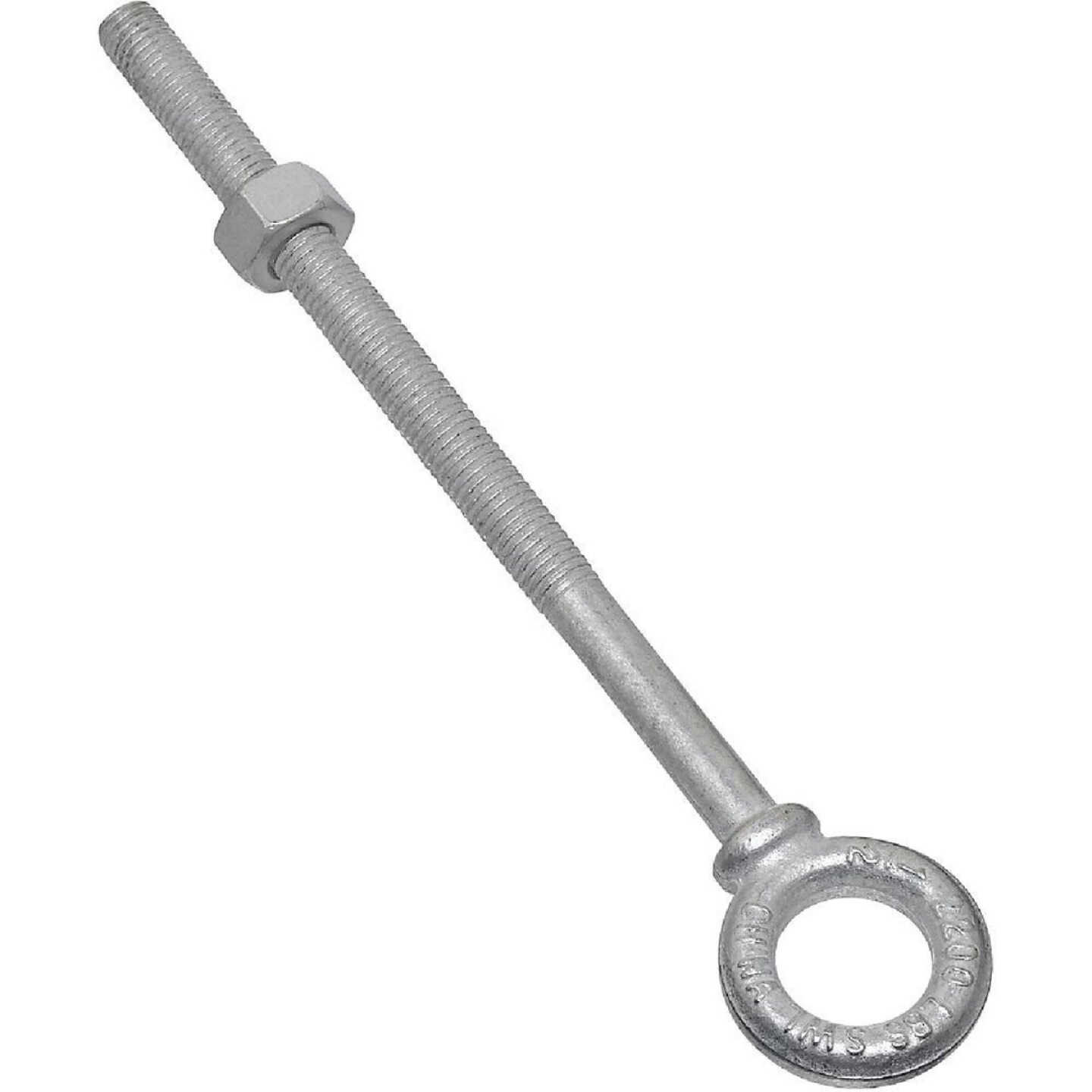 National Hardware 1/2 In. x 8 In. Galvanized Eye Bolt Image 1