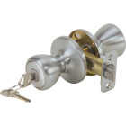 Kwikset Tylo Satin Chrome Entry Door Knob Image 1