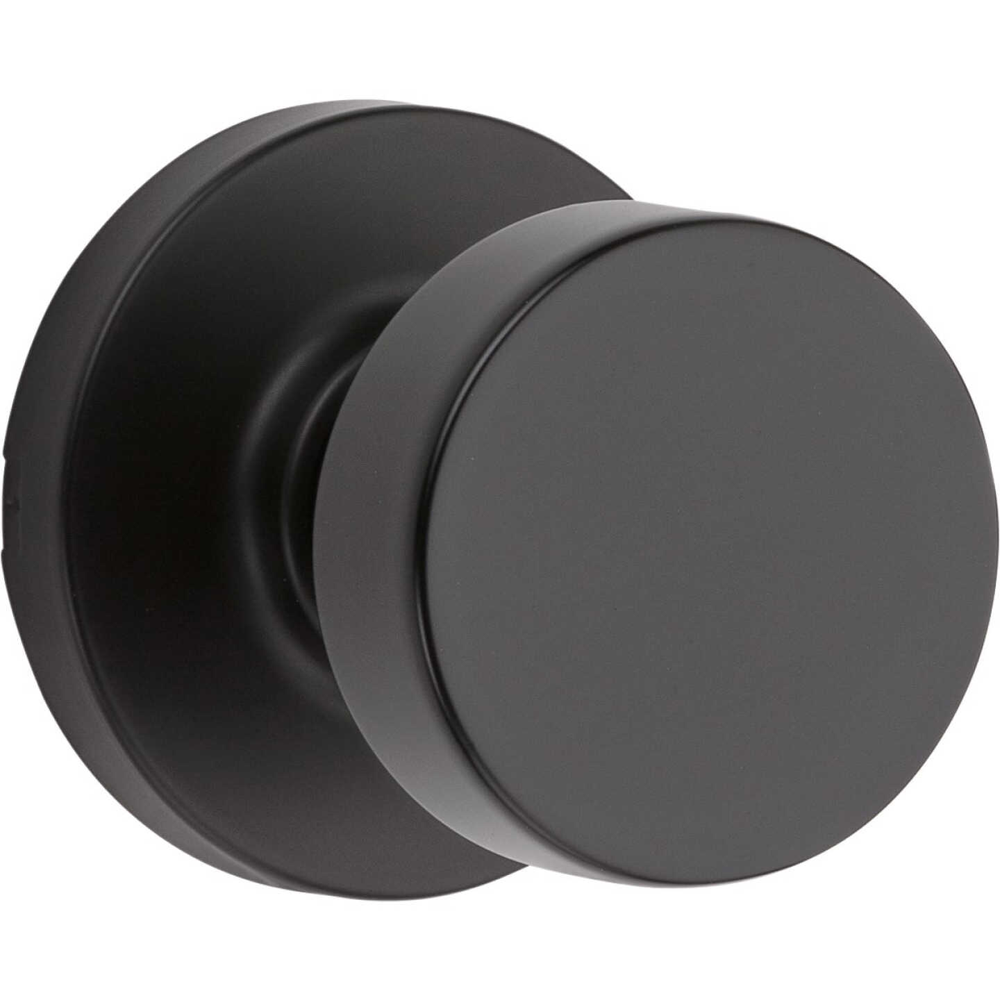 Kwikset Pismo Contemporary Matte Black Passage Knob Image 1
