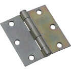 National Hardware 3 In. Square Zinc Plated Steel Broad Door Hinge (2-Pack) Image 1